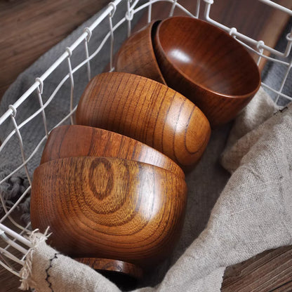 Japanese Wood Bowl Set