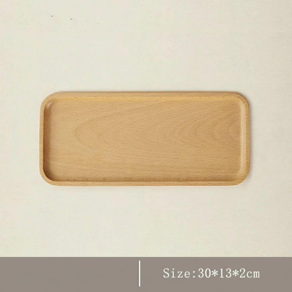 Walnut Wooden Tray – Japanese Rectangular Serving Plate