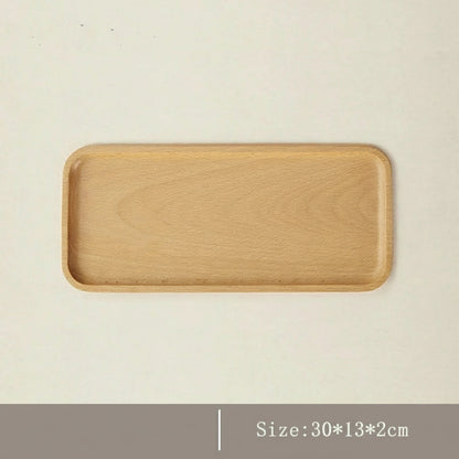 Walnut Wooden Tray – Japanese Rectangular Serving Plate