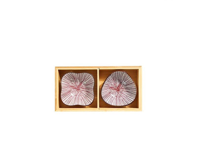 Japanese Wooden Tray – 9-Compartment Bamboo Plate