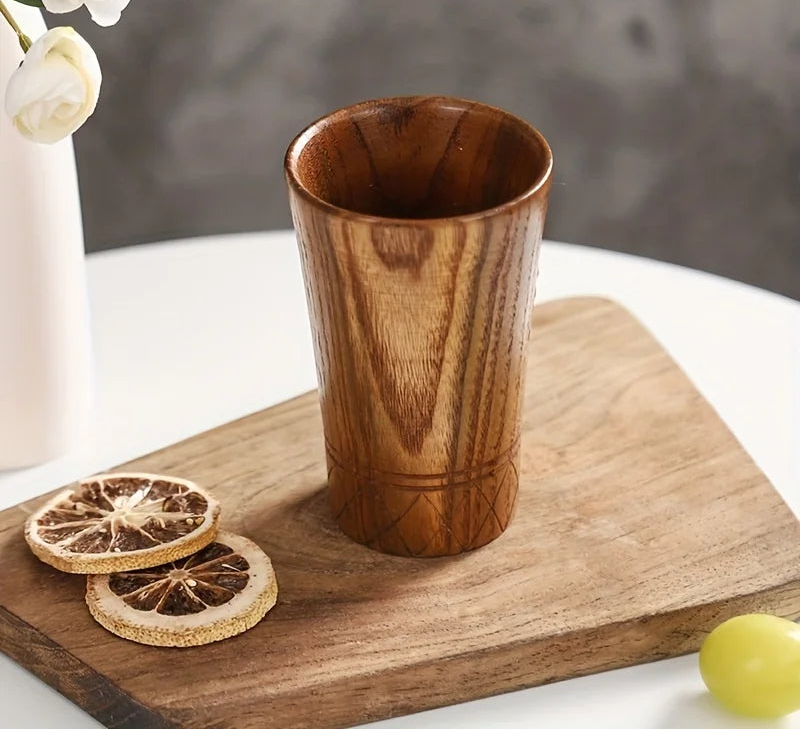Handmade Wooden Tea Cup – Japanese Style Drinkware