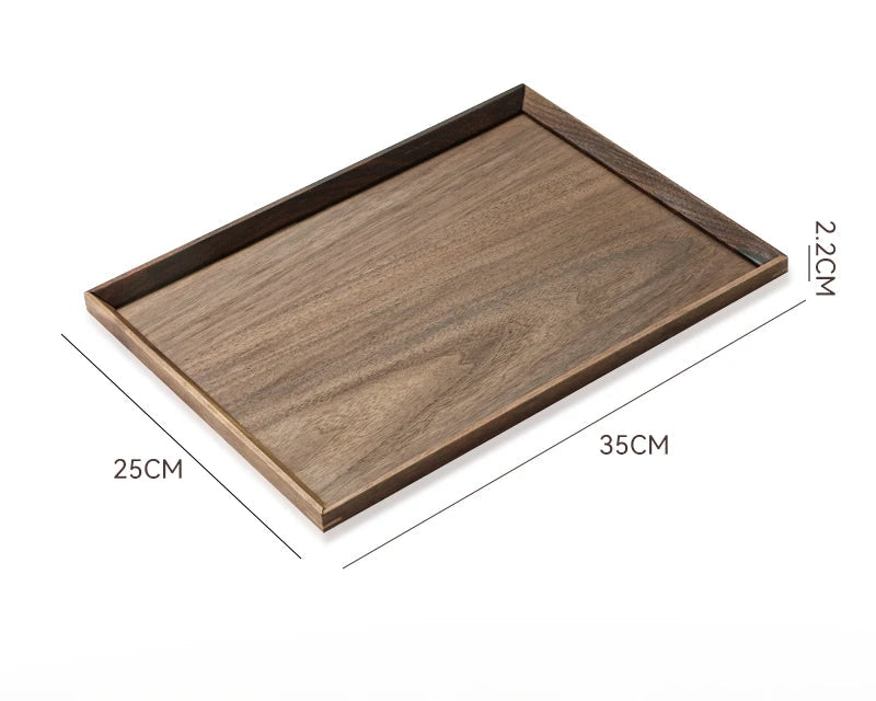 Walnut Wooden Tea Tray – Rectangular Serving Board