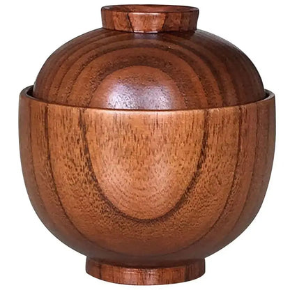 Wooden Bowl with Lid