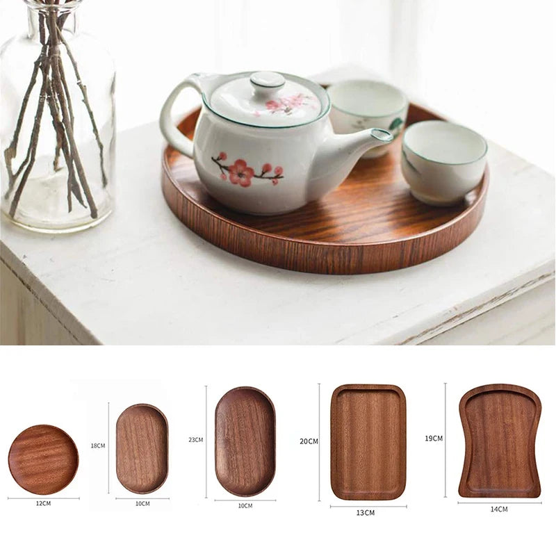 Walnut Wooden Tray – Japanese Style Serving Plate