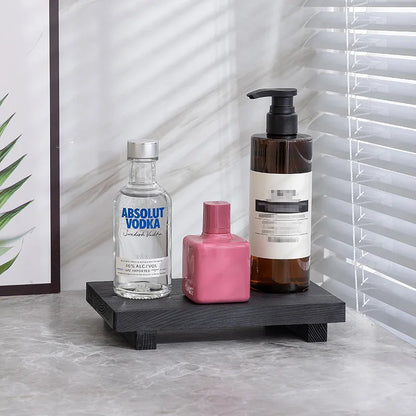 Wooden Pedestal Display Tray