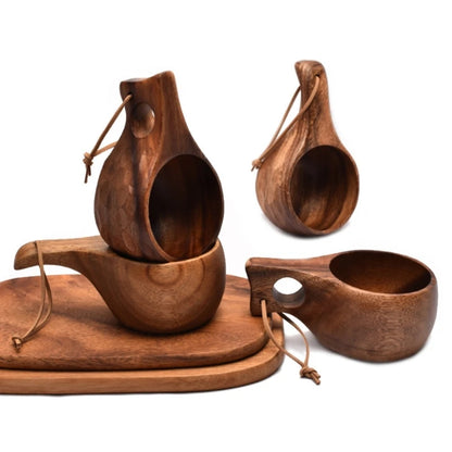 Outdoor Wooden Kuksa Cup – Camping & Coffee Mug (210ml)