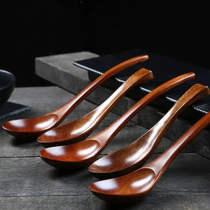 Wooden Soup Spoon – Long Handle Kitchen Utensil