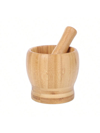 Bamboo Mortar & Pestle Set