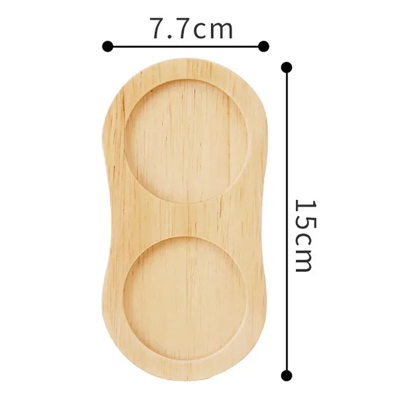 Wooden Spice Tray – Bamboo Salt & Pepper Stand