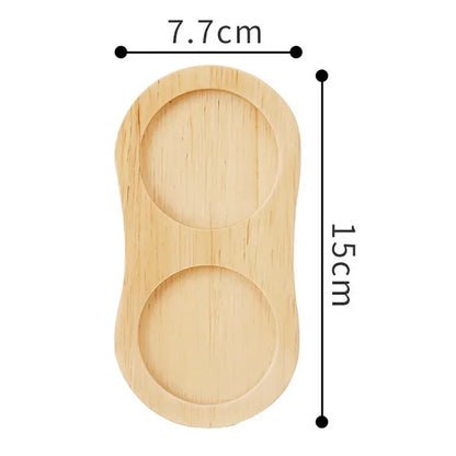 Wooden Spice Tray – Bamboo Salt & Pepper Stand