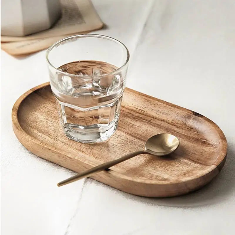 Acacia Oval Wooden Serving Tray