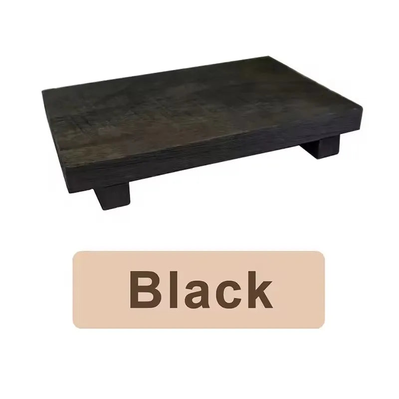 Wooden Pedestal Display Tray