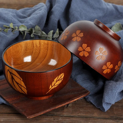 Japanese Wooden Ramen Bowl