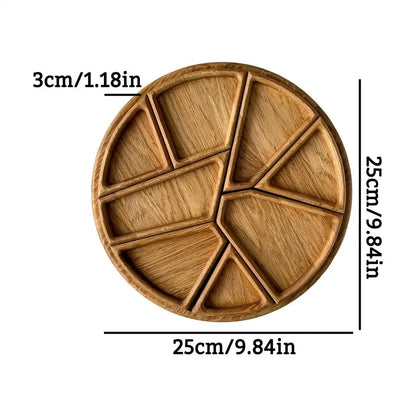8-Piece Wooden Charcuterie & Snack Tray
