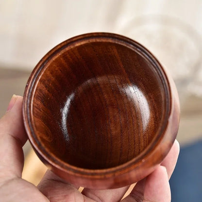 Wooden Spice Jar with Lid & Spoon – Natural Seasoning Container