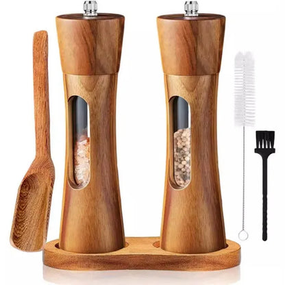 Wooden Salt & Pepper Grinder Set