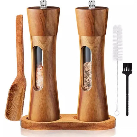 Wooden Salt & Pepper Grinder Set