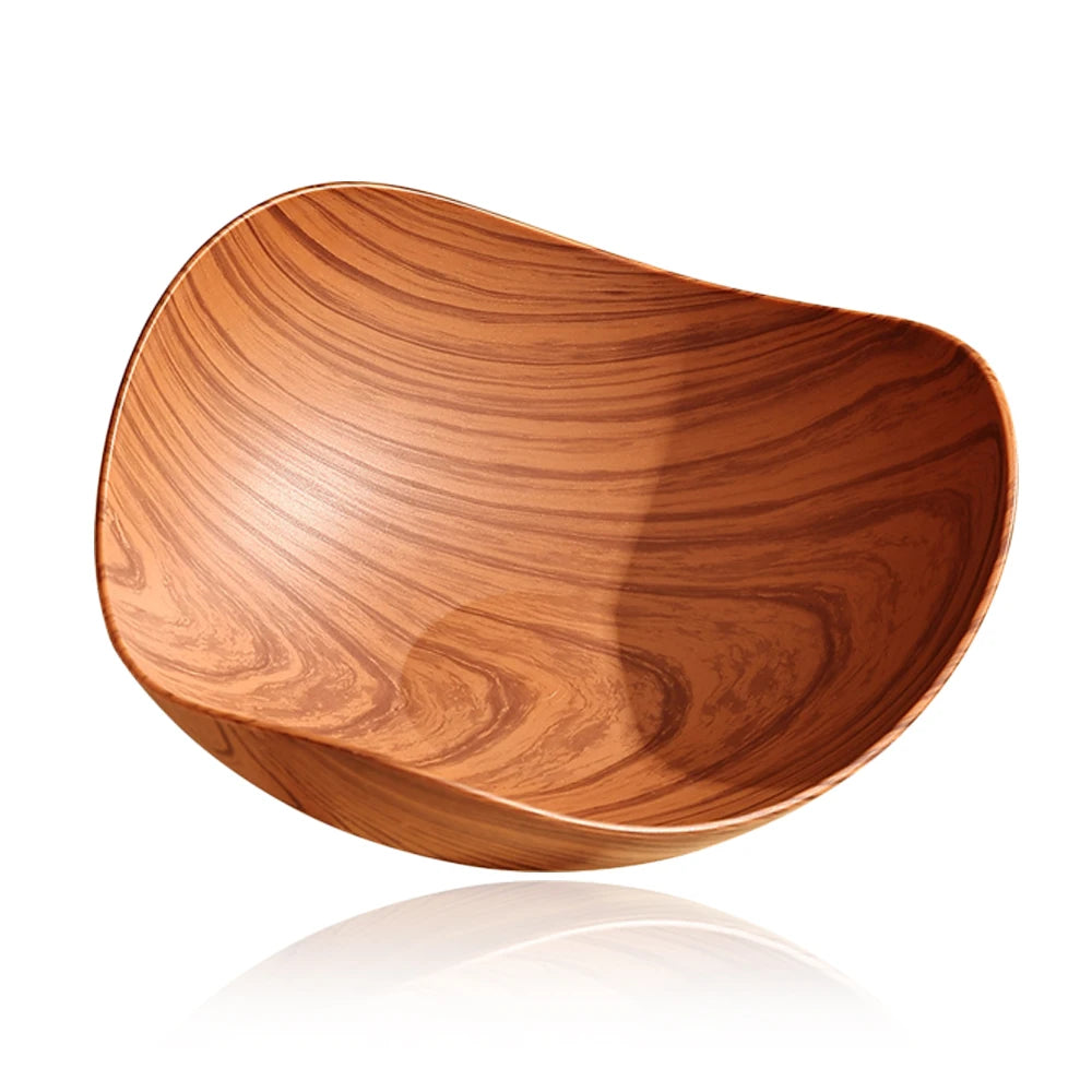 Wood Grain Snack Bowl – Creative Curved Design