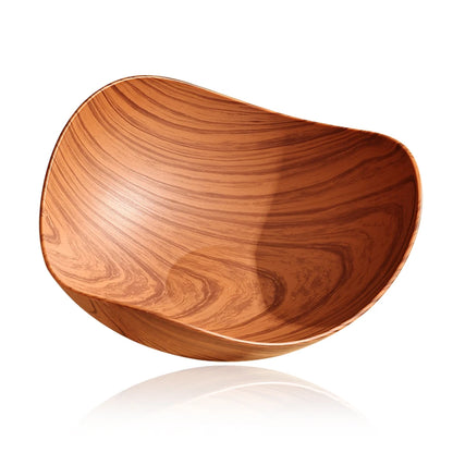 Wood Grain Snack Bowl – Creative Curved Design