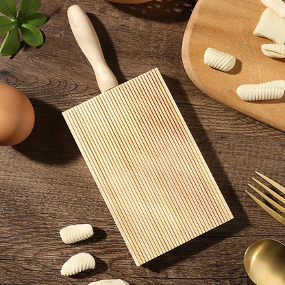 Wooden Pasta & Gnocchi Board – Dough Rolling Tool
