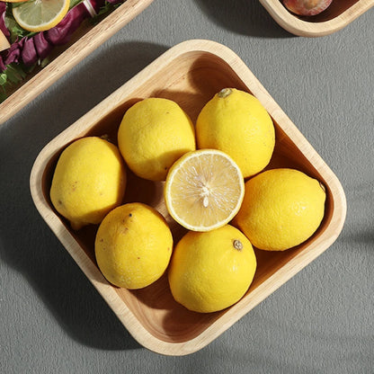 Square Wooden Bowl – Natural Oak Finish