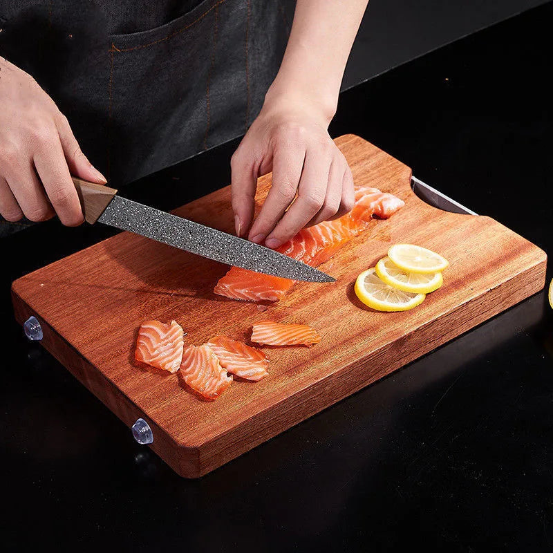 Solid Wood Cutting Board – Thick Ebony Chopping Board