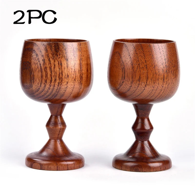 Wooden Wine Cup  – Vintage Goblet Cups