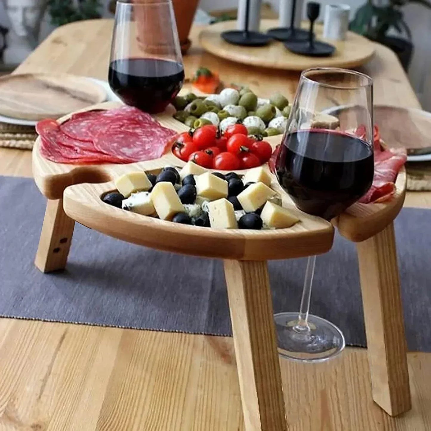 Picnic Wine & Snack Table