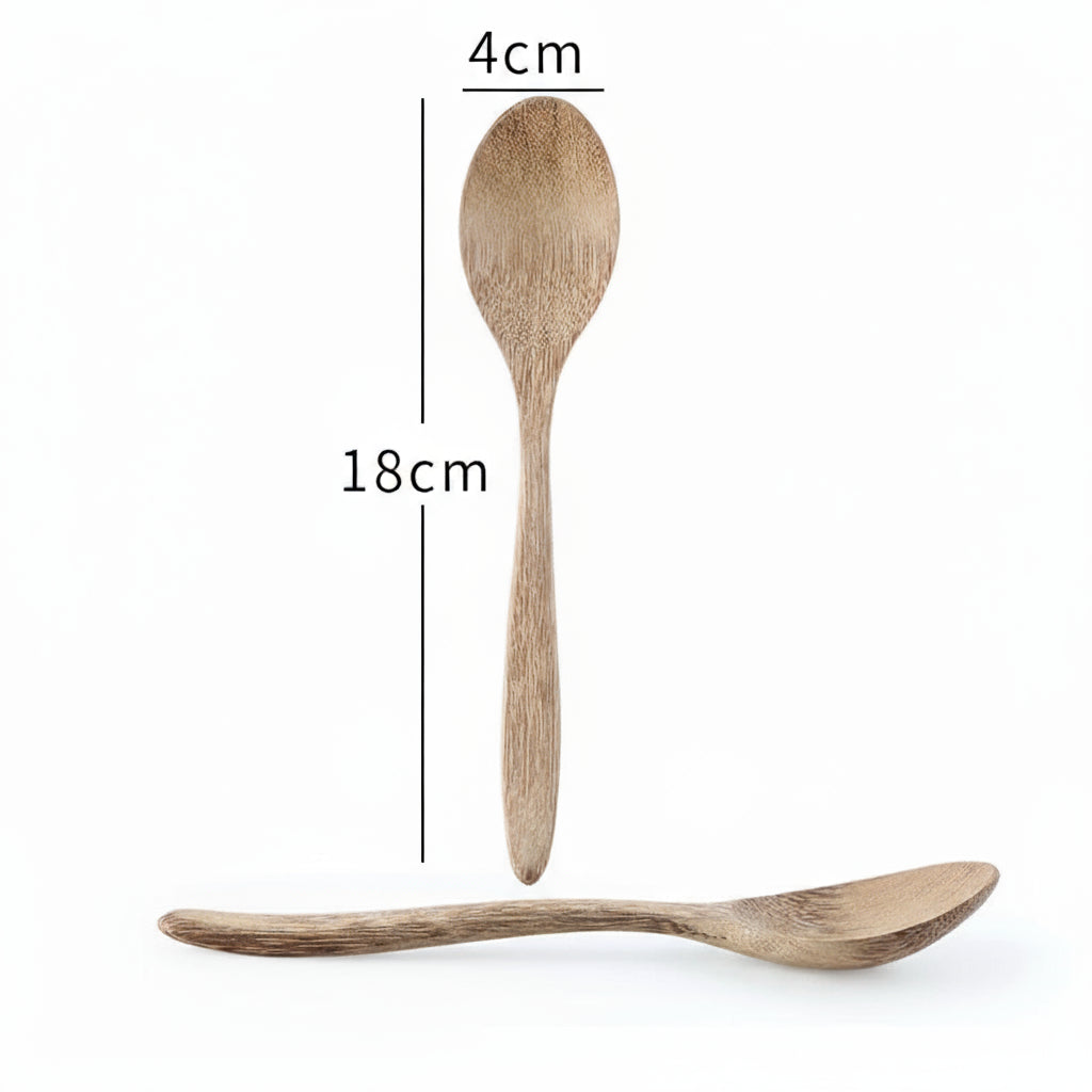 Mini Wooden Spoon & Fork Set – Coffee & Dessert Utensils