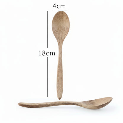 Mini Wooden Spoon & Fork Set – Coffee & Dessert Utensils