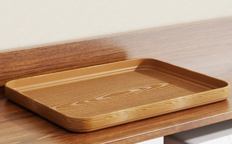 Rustic Wood Grain Serving Tray