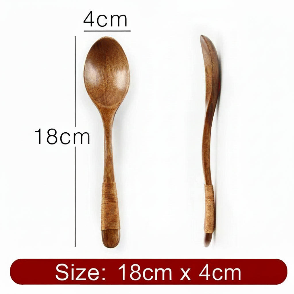 Mini Wooden Spoon & Fork Set – Coffee & Dessert Utensils