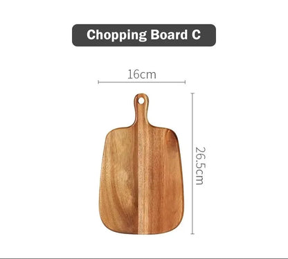 Wooden Serving Tray with Handle – Solid Wood Board