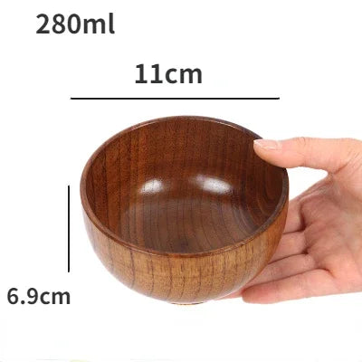 Japanese Wood Bowl Set