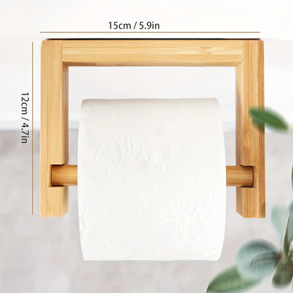 Bamboo Wall Paper Holder