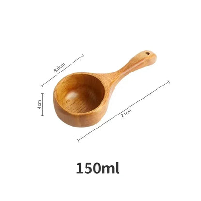 Large Wooden Scoop Spoon – Natural Kitchen Ladle