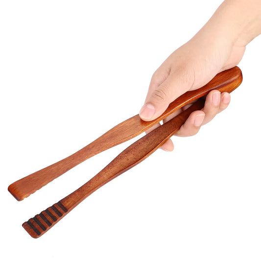 Wooden Kitchen Tongs – BBQ & Salad Serving Tool
