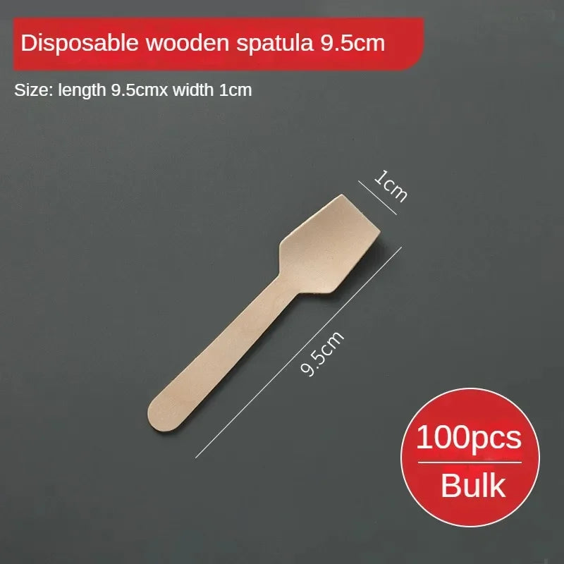Disposable Wooden Cutlery Set – 100pcs