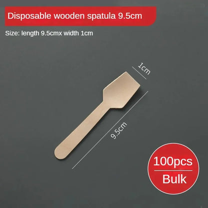 Disposable Wooden Cutlery Set – 100pcs