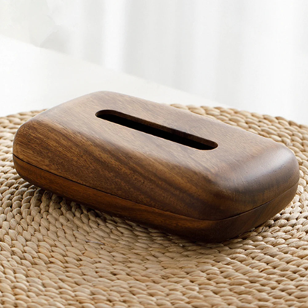 Walnut Tissue Organizer
