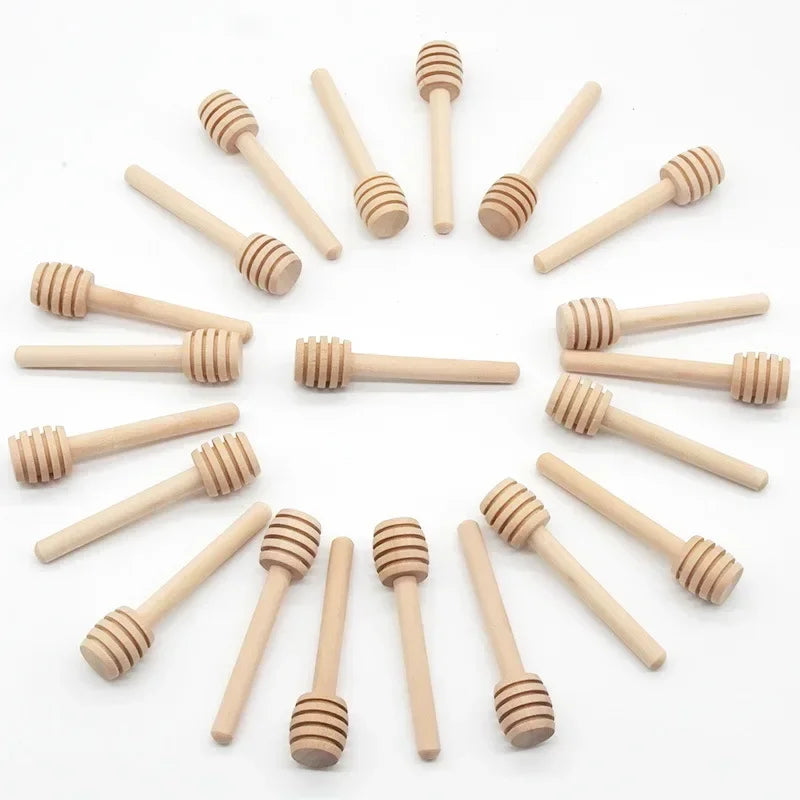 Wooden Honey Dipper Set (10pcs)