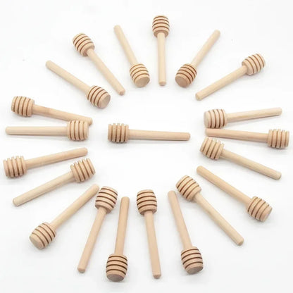 Wooden Honey Dipper Set (10pcs)