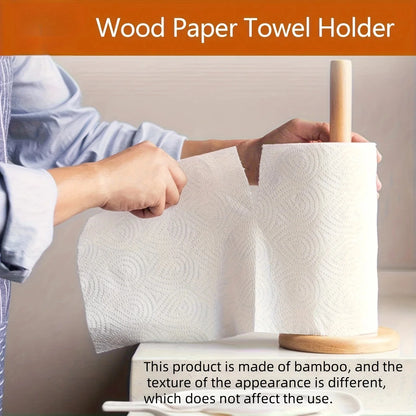Bamboo Paper Roll Holder