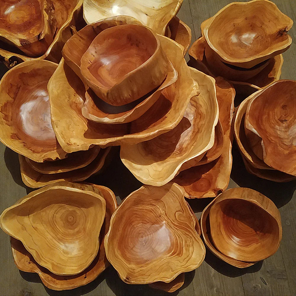 Handmade Wooden Serving Bowl