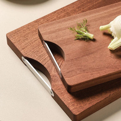 Solid Wood Cutting Board – Thick Ebony Chopping Board