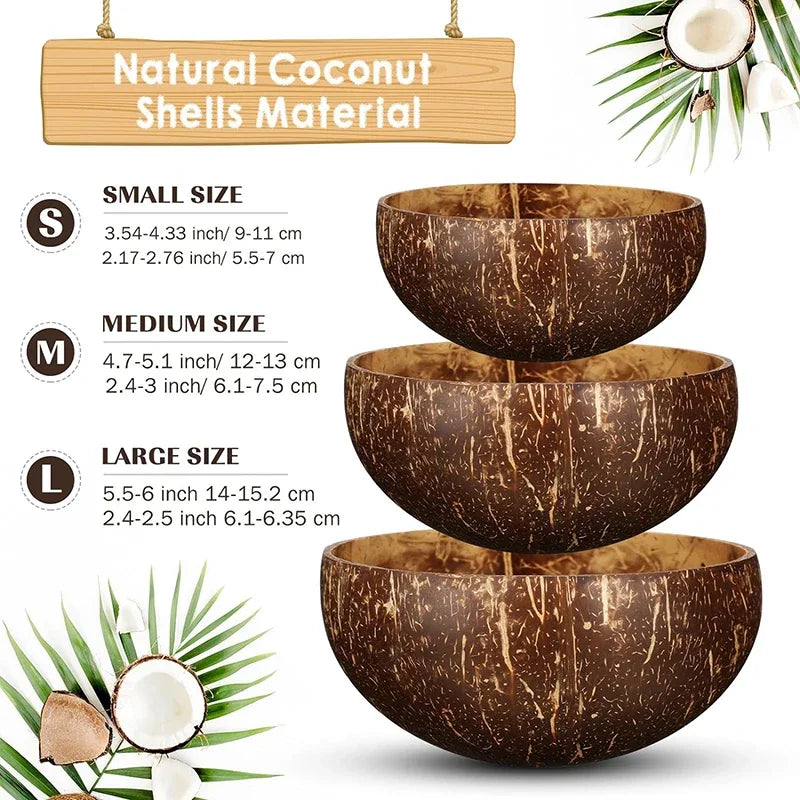 Natural Coconut Bowl – Eco-Friendly Handmade Design