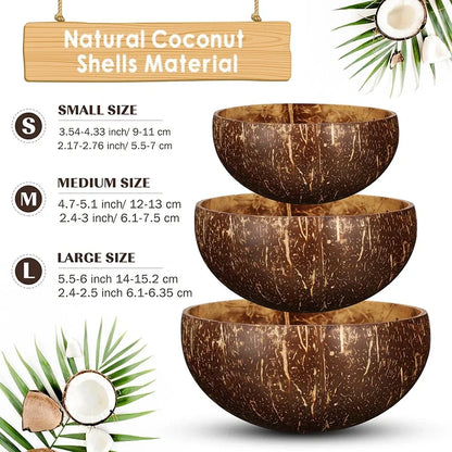 Natural Coconut Bowl – Eco-Friendly Handmade Design