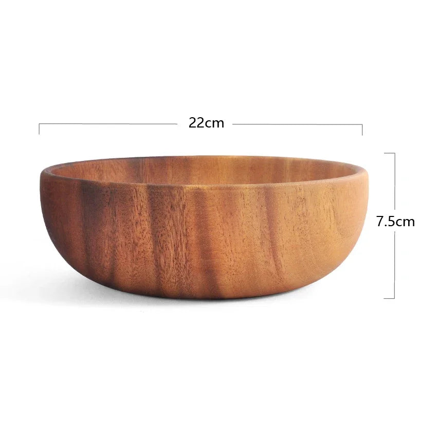 Acacia Wooden Serving Bowl