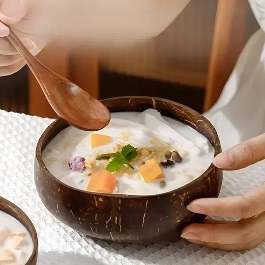 Natural Coconut Bowl – Eco-Friendly Handmade Design