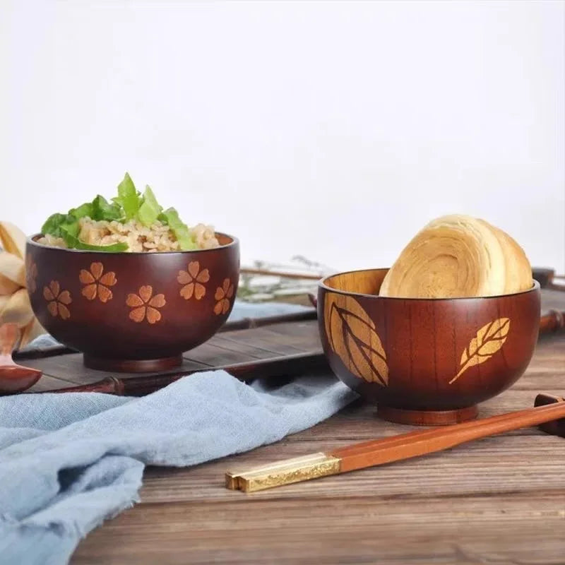 Japanese Wooden Ramen Bowl